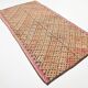 5x9 Yellow Brown Turkish Kilim Rug, 151x282Cm
