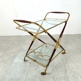 Vintage italian serving trolley style Cesare Lacca, 1950s