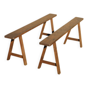 Paire bancs ferme