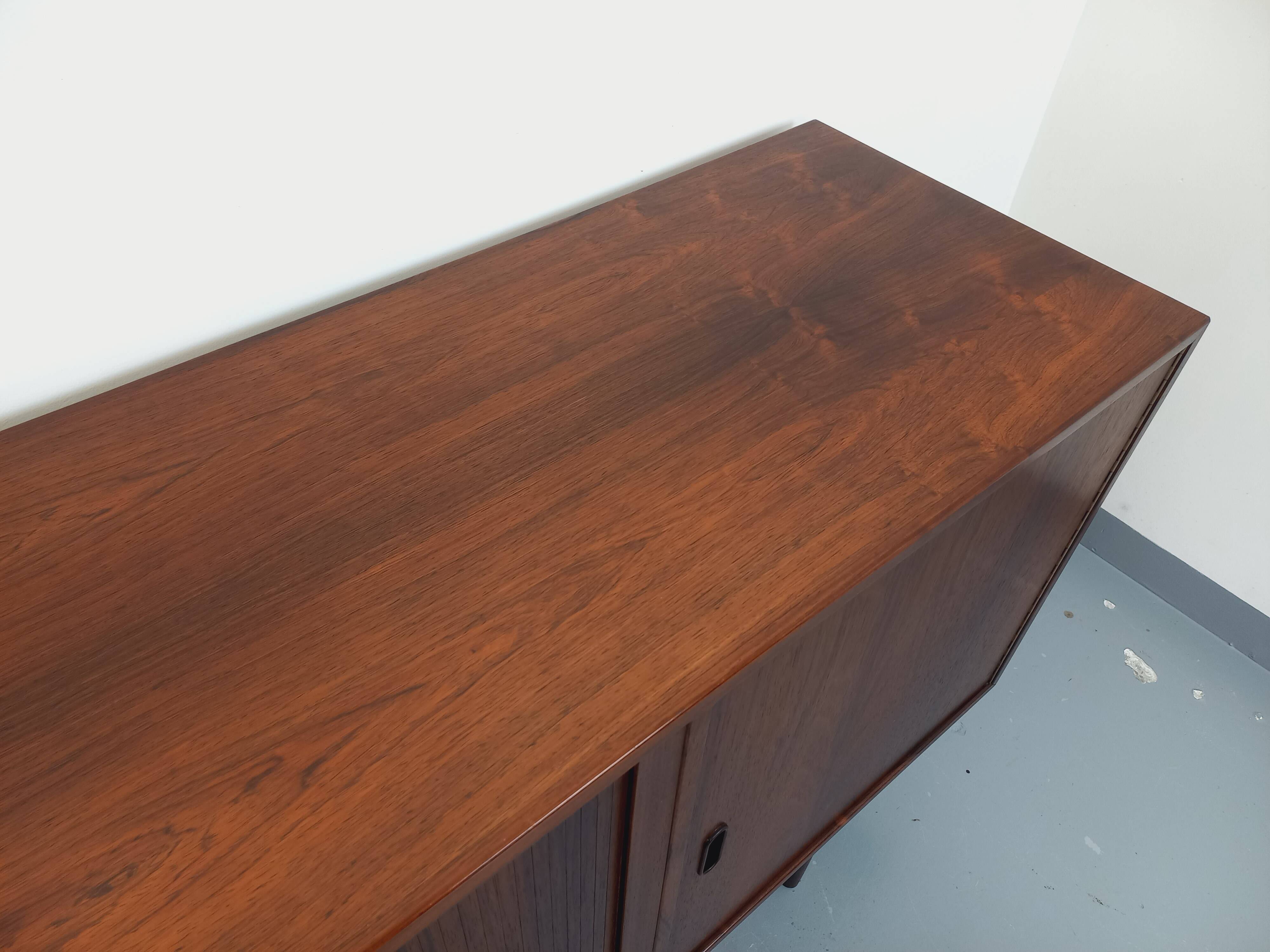 Vintage Scandinavian enfilade by Danish designer Arne Vodder in rosewood.