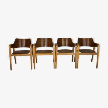 Ensemble de 4 chaises britanniques des années 1950 par Eric Lyons pour Packet Furniture