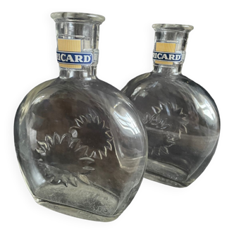 Set of 2 Ricard bottle decanters