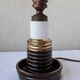 Pied de lampe en céramique forme bougeoir