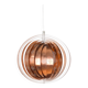 Vintage Moon Pendant Lamp by Werner Schou, Copper Scandinavian Design, Mid