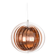 Vintage Moon Pendant Lamp by Werner Schou, Copper Scandinavian Design, Mid