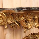 19th century golden wood console