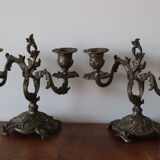 Paire de chandeliers anciens