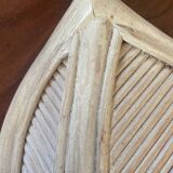 Rattan and bamboo lotus flower wall lamp