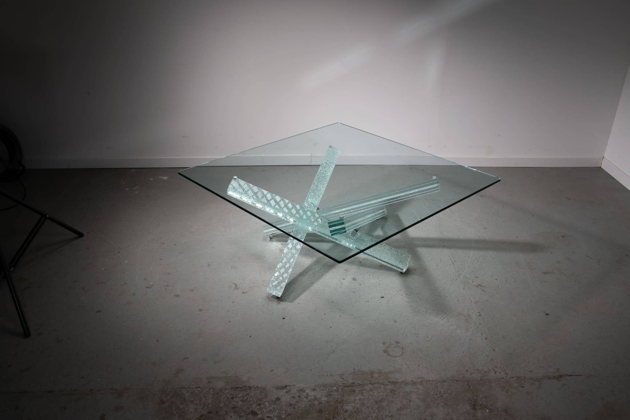 Table basse Mikado conçue par Maurice Barilone pour Roche Bobois