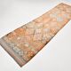 3x11 Orange Brown Tribal Turkish Vintage Runner Rug, 88x330Cm