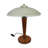 Lampe champignon en verre dépoli Lumess années 70/80