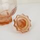 Pink glass liqueur carafe