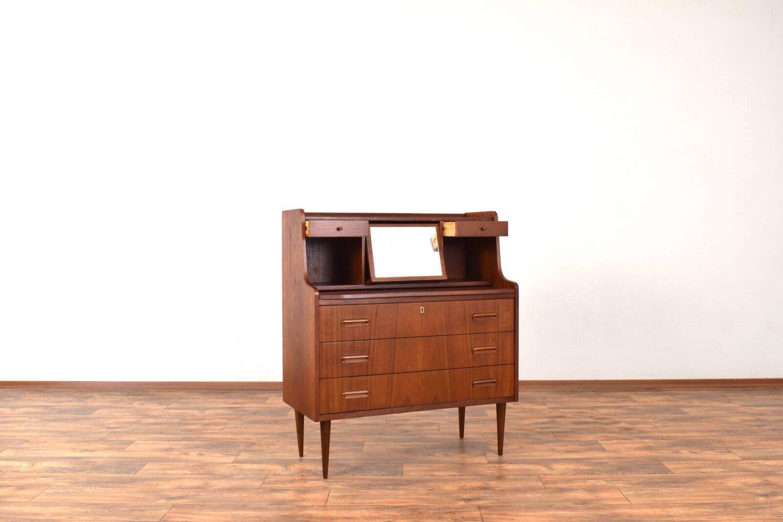Mid-Century Danish Teak Secretary, 1960s.