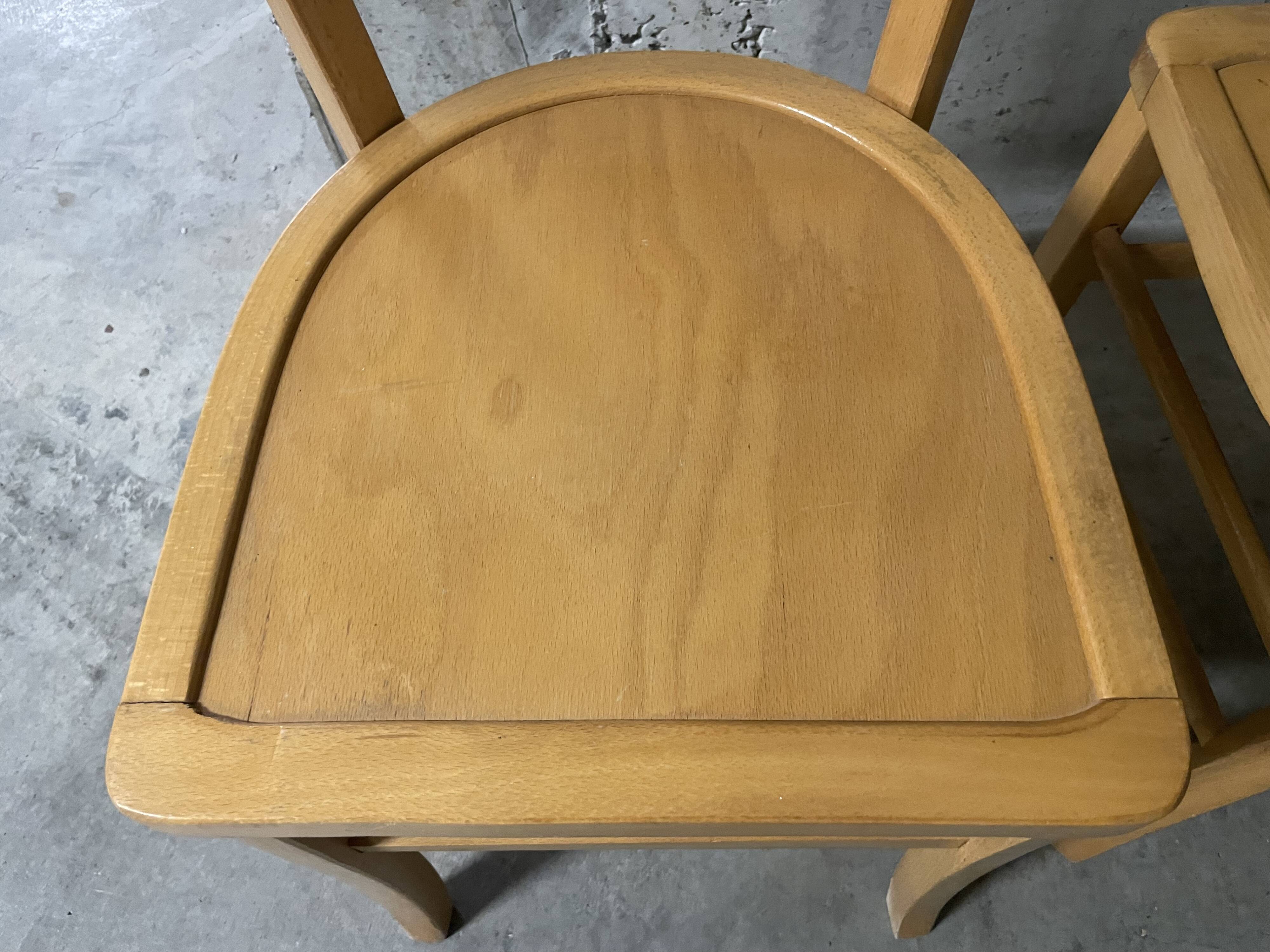 Pair of 1970s bistro chairs