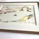 Watercolor in colors signed by alain bonnefoit, nude elongated, 2015