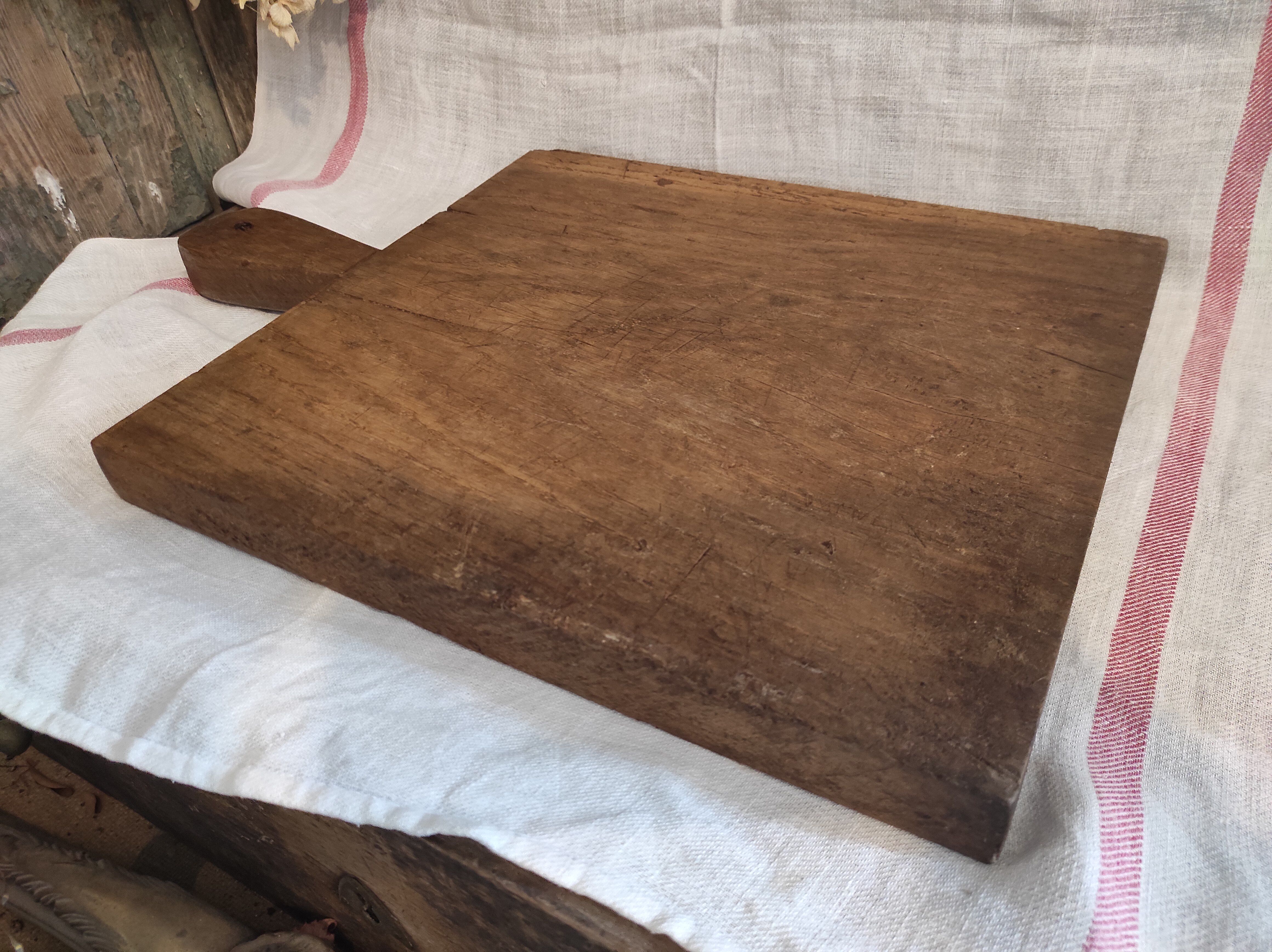 Vintage French wooden chopping board
