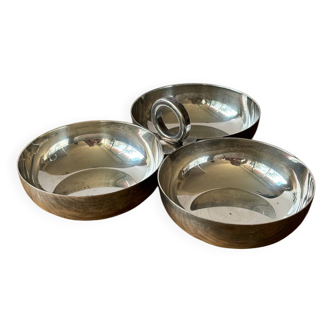 Vintage silver metal aperitif server