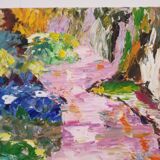 Oil on canvas signed A Gonzalez, Catalan painter