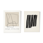 Pair of giclee prints. Abstract wall art set of two, A3