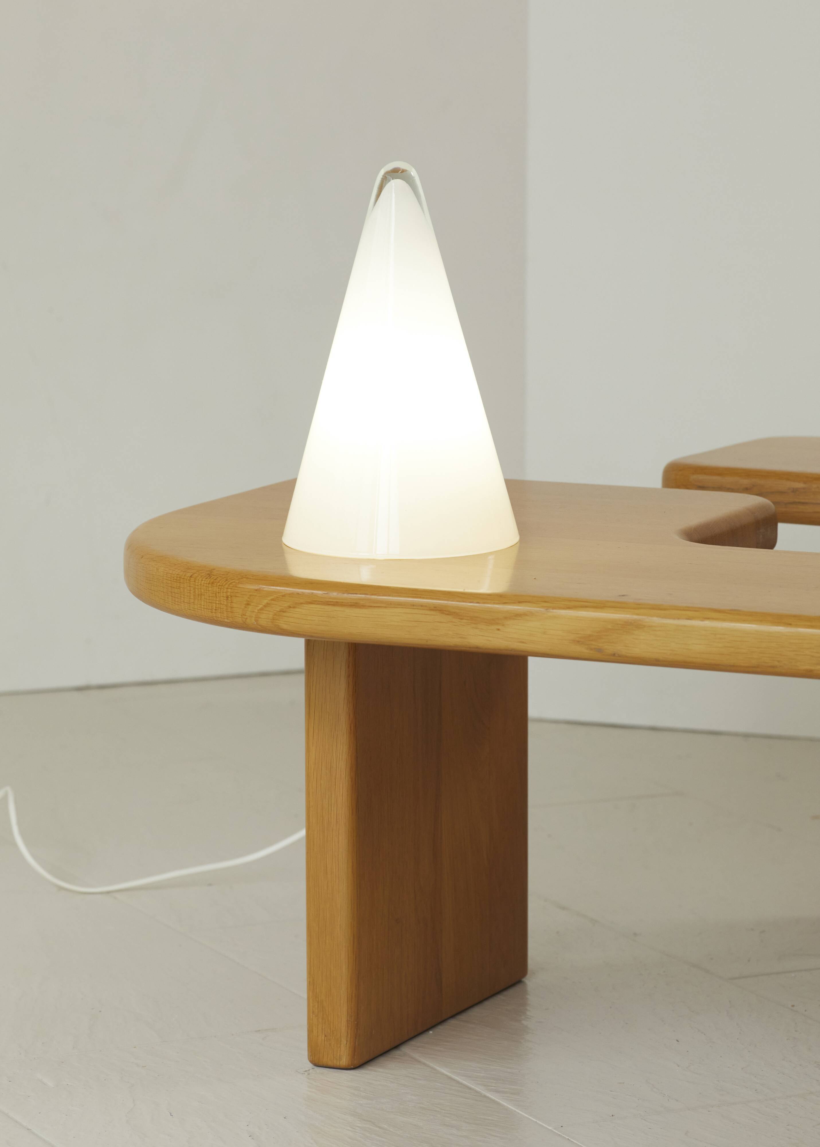 Glass cone lamp Teepee by SCE vintage 80s/90s