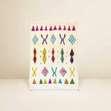 Beni Ouarain Berber Rug • Colorful Geometric Patterns