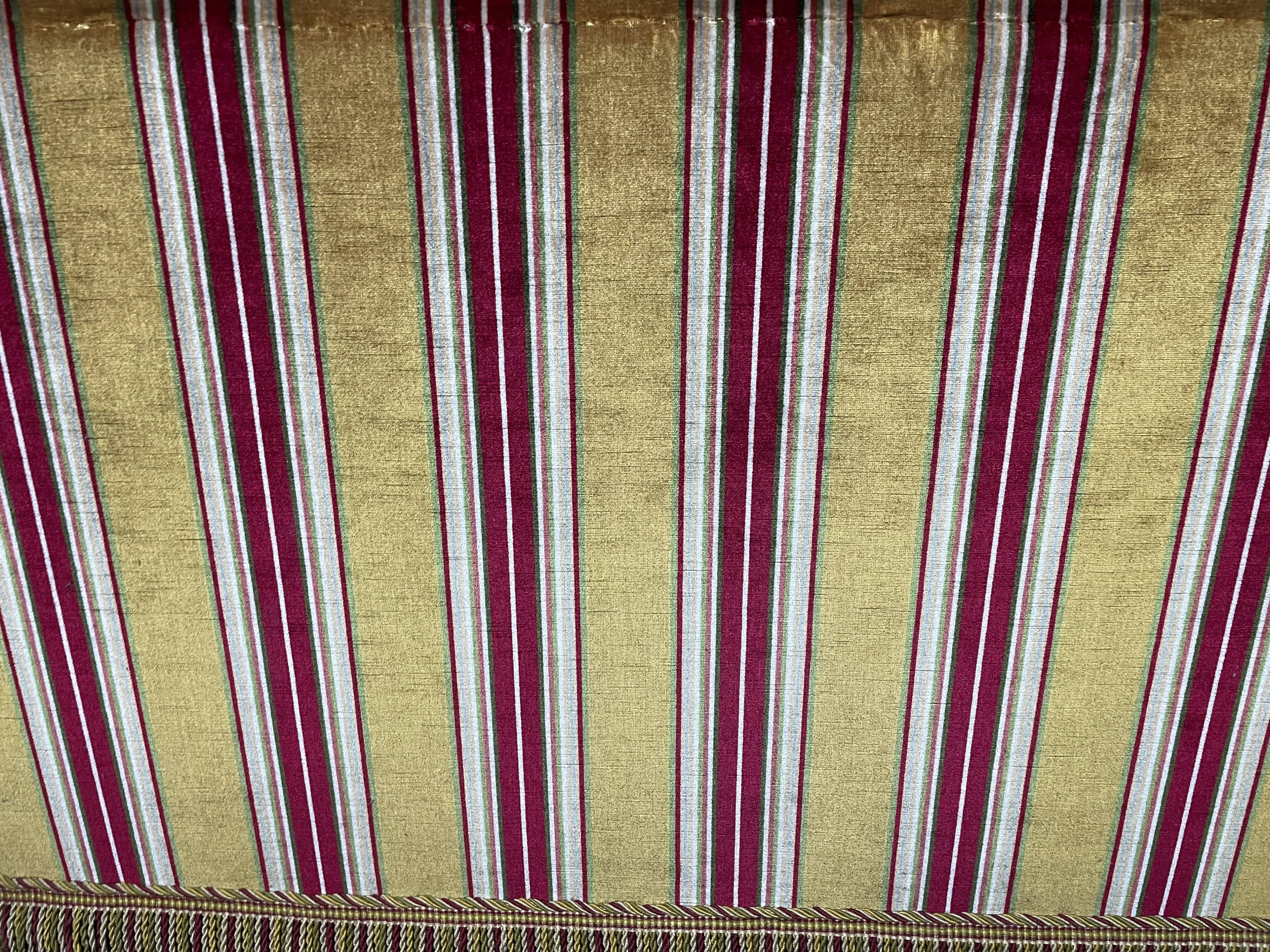 Canapé vintage 1970 velours rayé