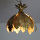 Danish brutalist brass suspension of Sven Holm Sorensen 1960