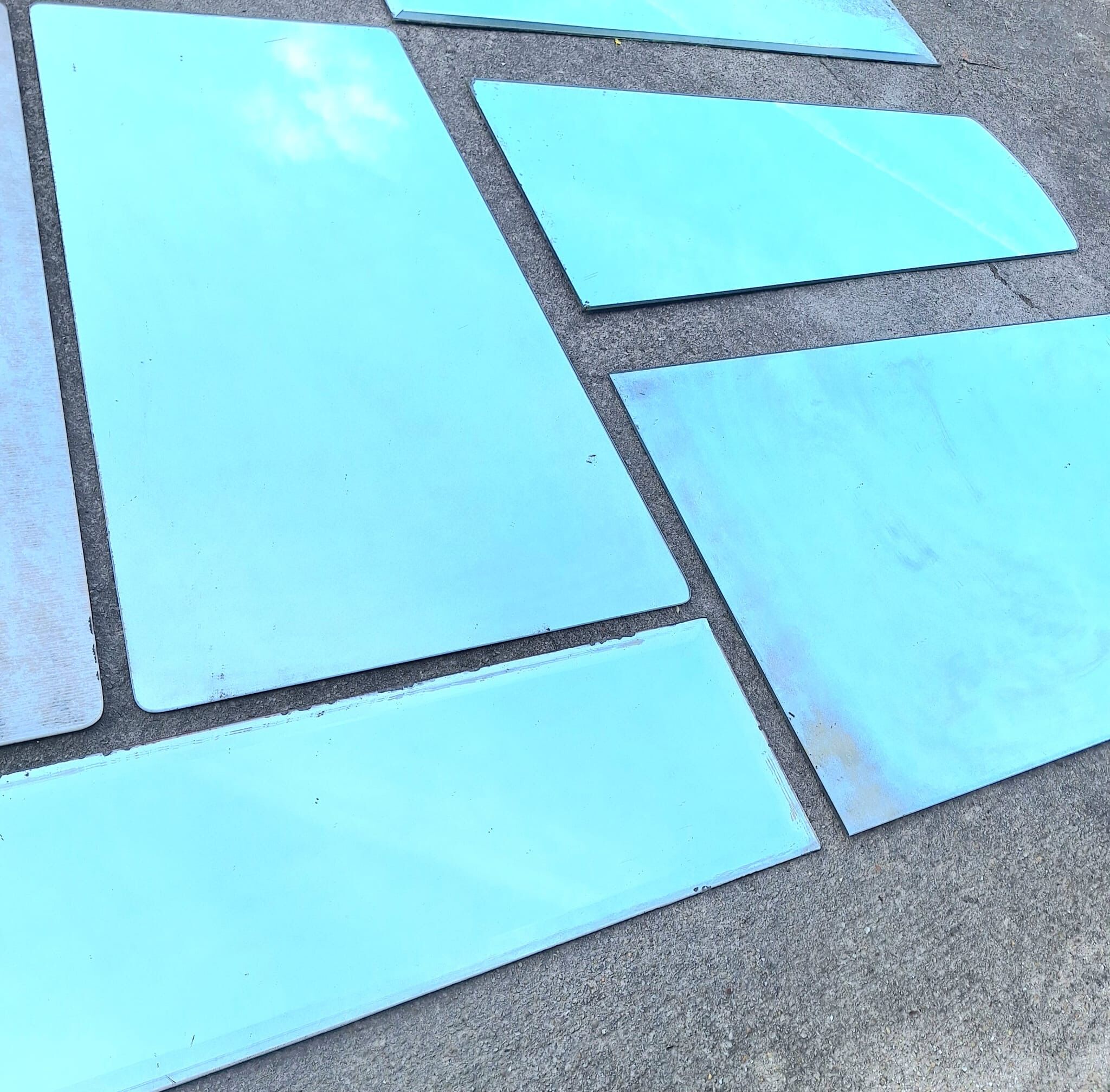 Lot de 13 miroirs vintage, décoration rétro