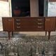 Enfilade G-Plan Tola 1960s in teak and brown brass - long Mid-Century buffet