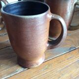6 stoneware mugs