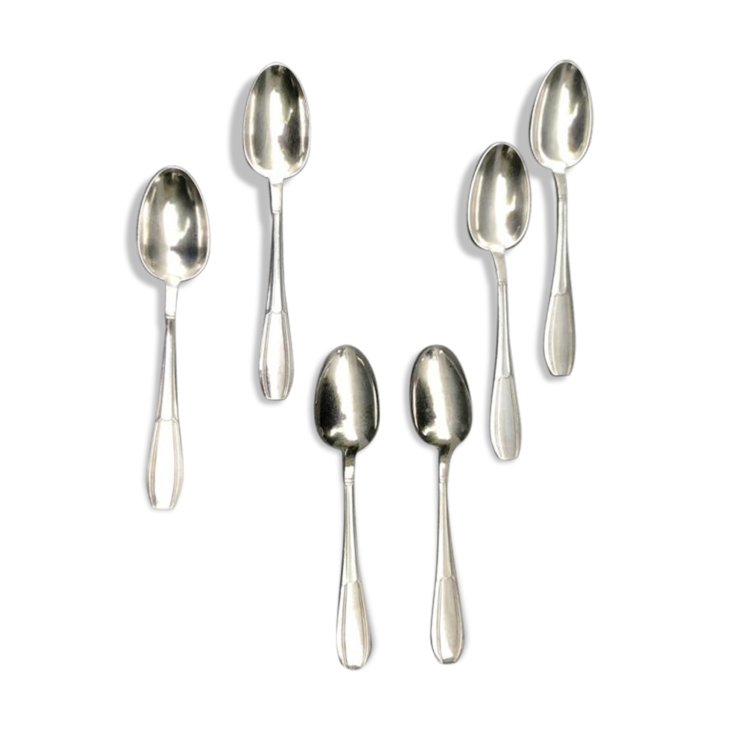 Set of 6 small old boulenger spoons