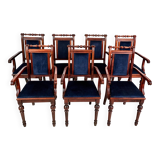 Set of 7 Eclectic Style Chairs FAMEG Radomsko, 1970s/80s