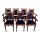 Set of 7 Eclectic Style Chairs FAMEG Radomsko, 1970s/80s