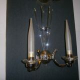 Art deco period, pair of wall sconces