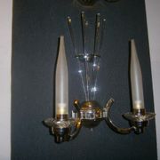 Art deco period, pair of wall sconces
