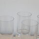 Lot of 6 glass champagne flutes, vintage