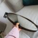 Vintage Smoked Plastic Round Wall Mirror