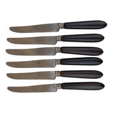 Lot de 6 couteaux fin XIXe Paris