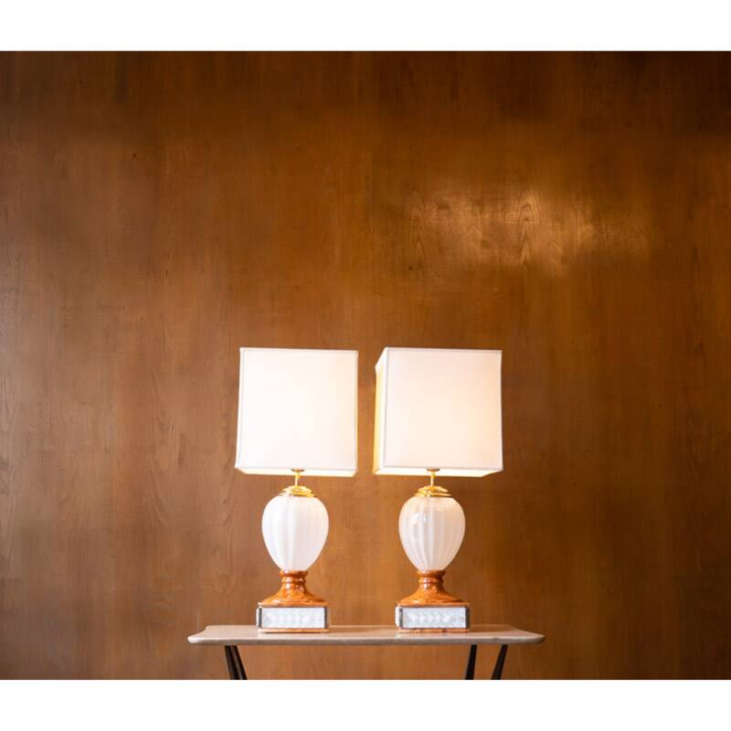 Table lamps by Tommaso Barbi, Italy 1970s