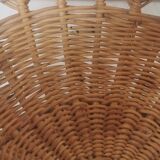 Wicker braided basket