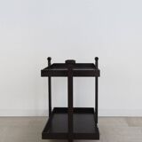 Dark Wood Bar Trolley by Franco Albini for Poggi Pavia, 1970s