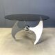 Luciano Campanini “Helix” adjustable dining or coffee table, 1970s