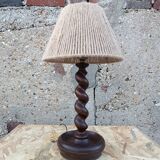 Turned wooden lamp 1950