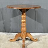 Small Walnut Pedestal Table, Louis Philippe Period – 2nd Part 19th