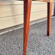 Pair of vintage wooden chairs with red fabric – 1960s/70s