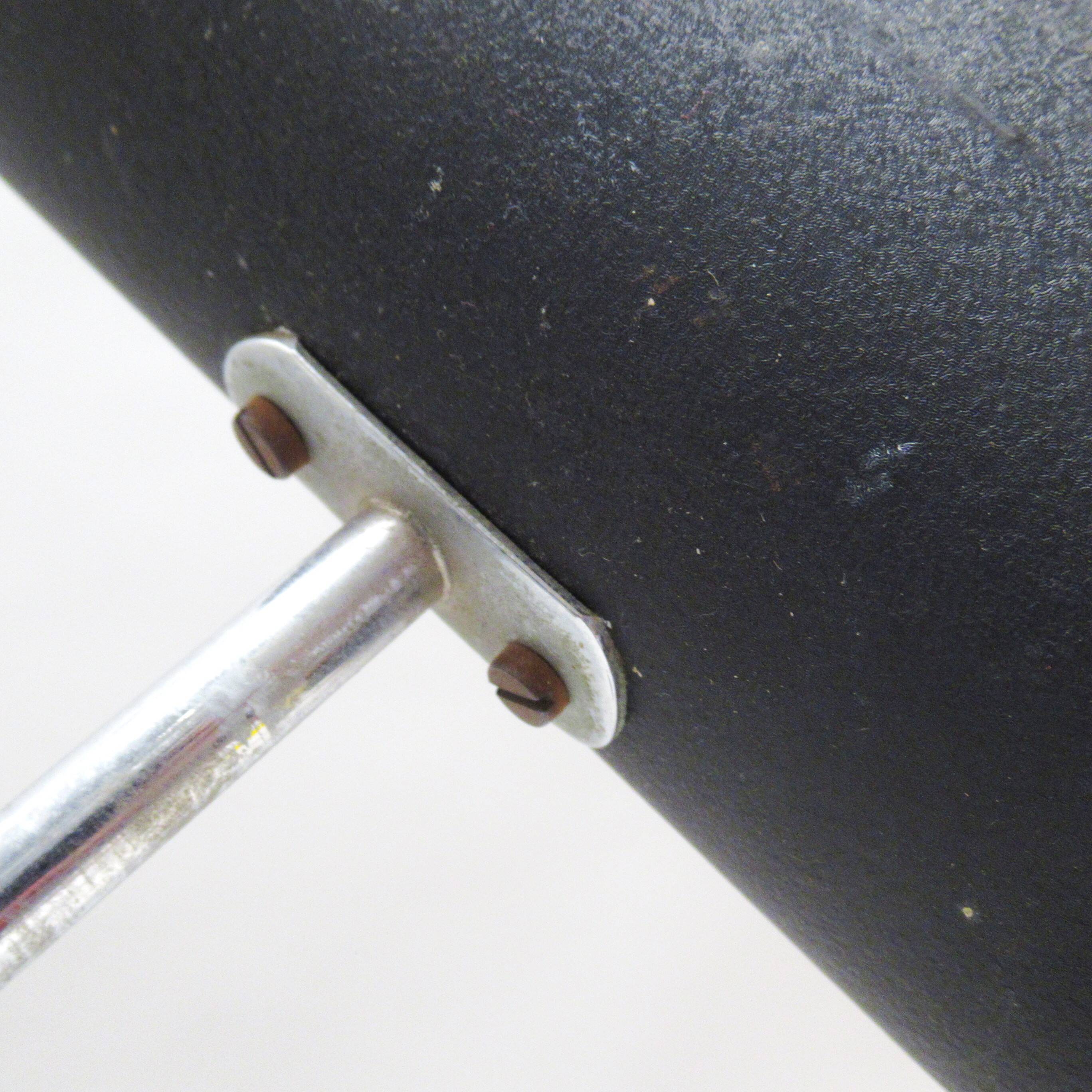 Black articulated desk lamp from the 60s