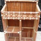 Wall or table bamboo shelf