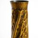 Unique large brass vase in a Brutalist design, handcrafted in December 1975