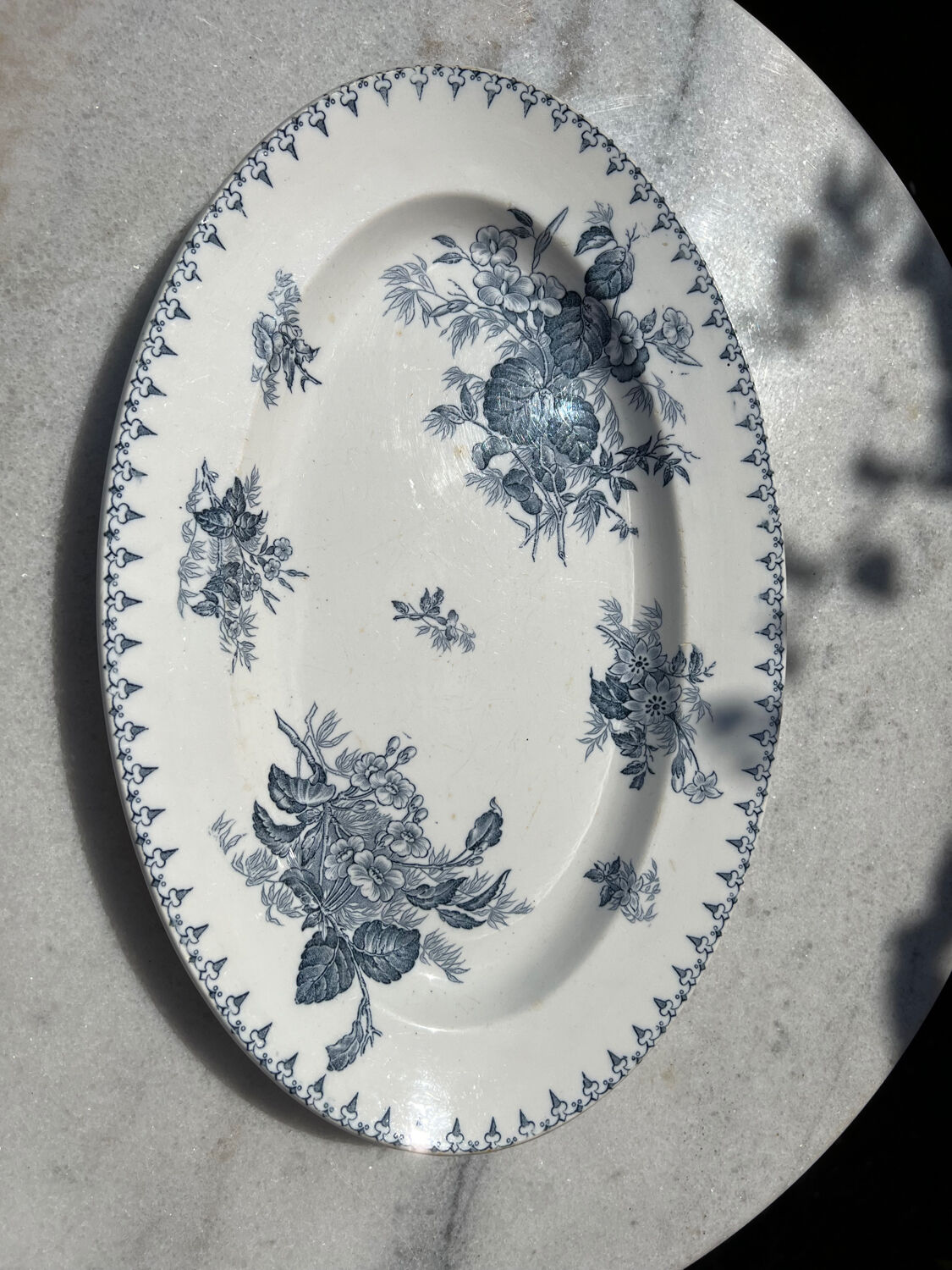 Presentation dish Sarreguemines (Flora)