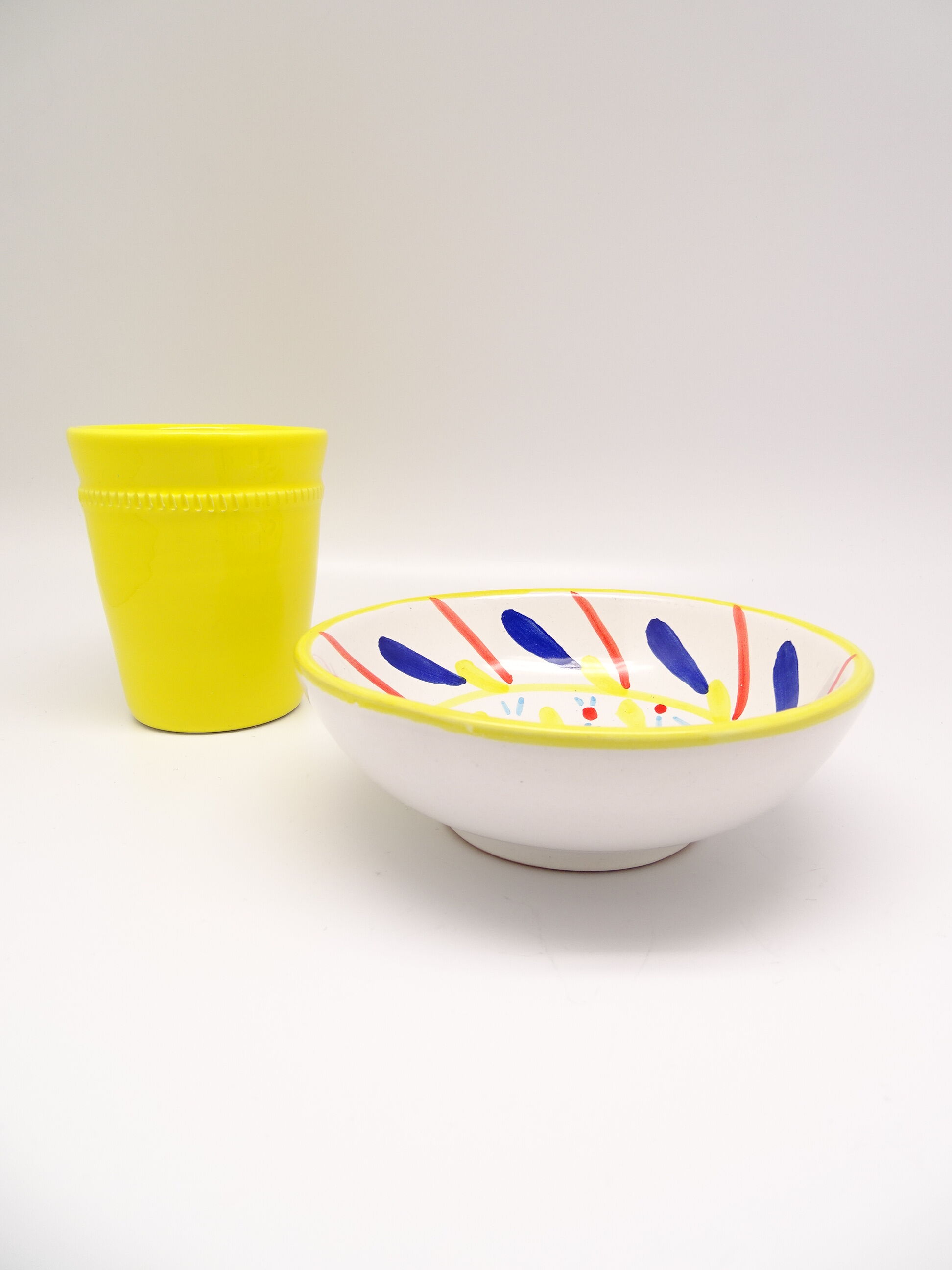 Multicolored Italian ceramic bowl